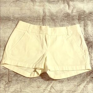 J. Crew white chino shorts 00